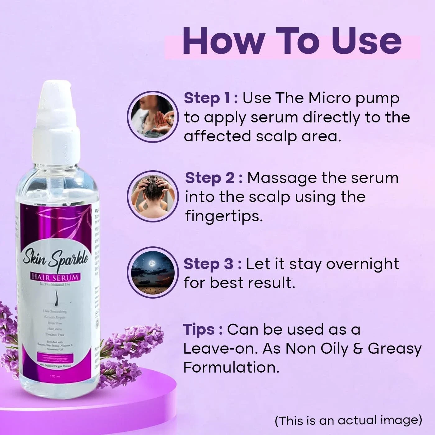 SKIN SPARKLE Ultra Shine Hair Serum For Instant Shine & Smoothness Hair 250ml thumbnail