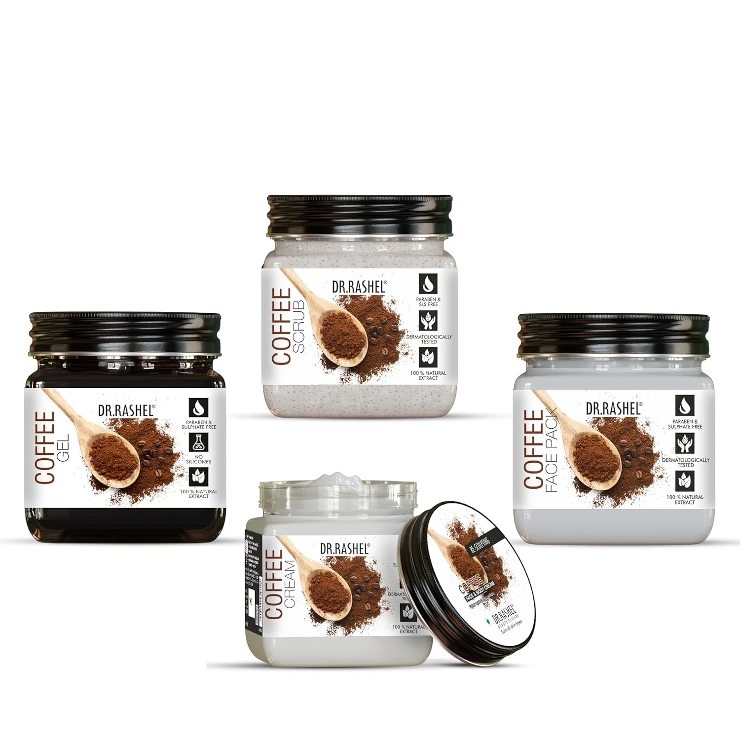 Dr. Rashel Coffee Skincare Facial Kit For Hydration & Radiant Skin Glow 1520g