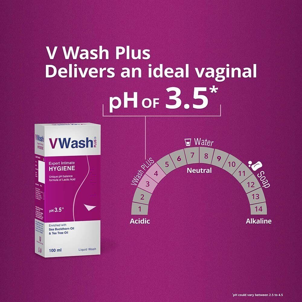 Vwash Plus Expert Intimate Hygiene with Tea Tree Oil for pH Balance thumbnail