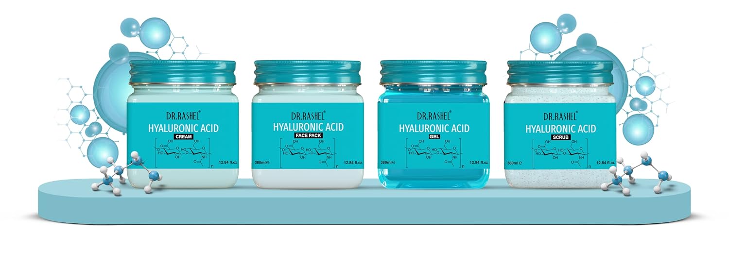 DR.RASHEL Hyaluronic Acid Scrub, Gel, Cream & Face Pack