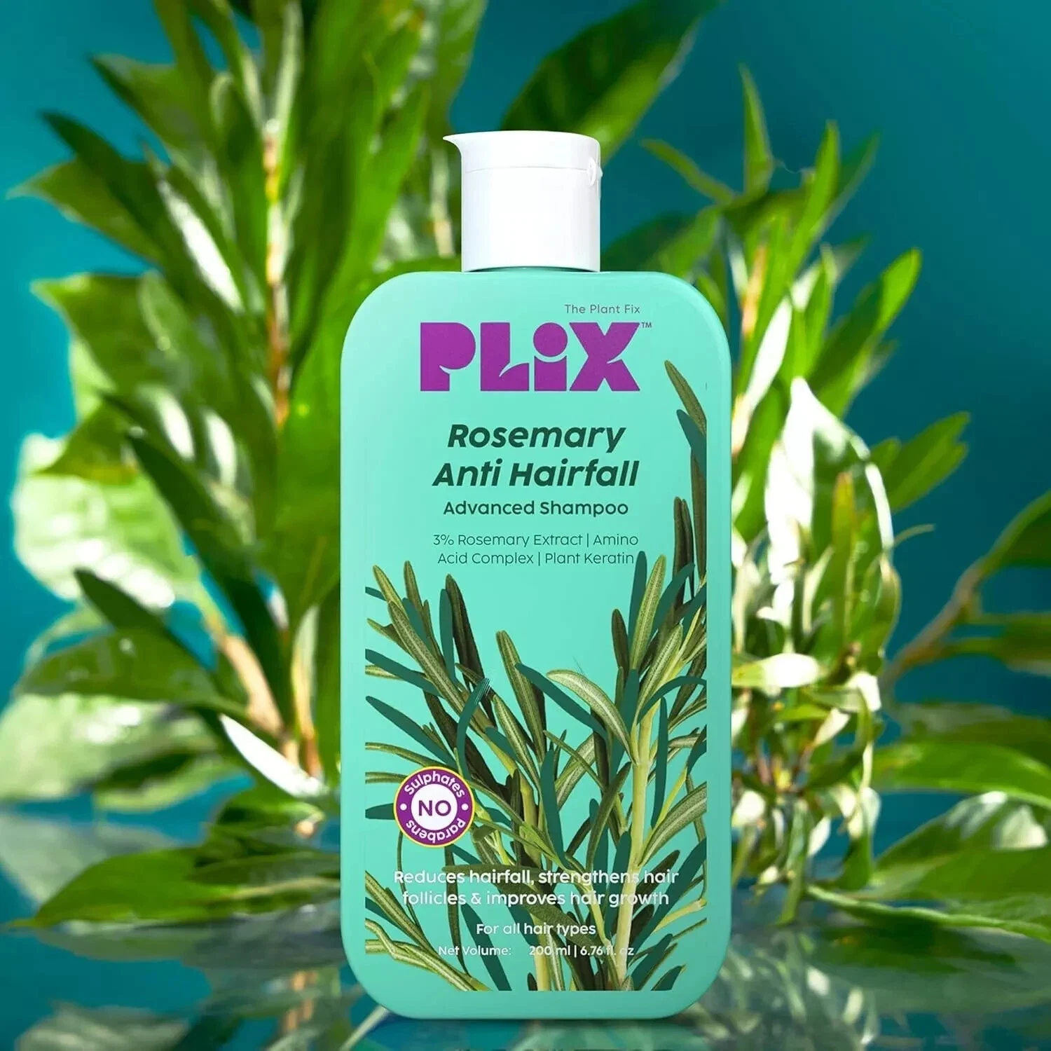 PLIX - THE PLANT FIX Rosemary Advanced Anti Hair Fall Shampoo 200ml thumbnail