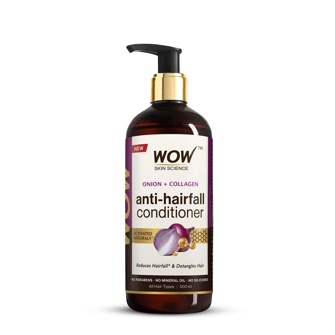 WOW Skin Science Red Onion Black Seed Oil Hair Conditioner For Boost Shine 500ml