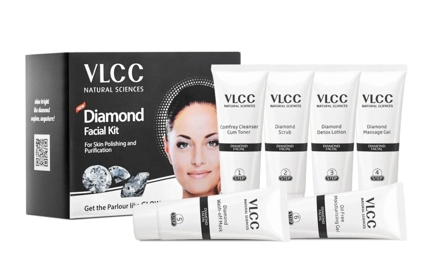 VLCC Natural Sciences Diamond Facial Kit - For Skin Polishing & Purification thumbnail
