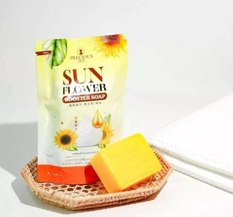 Sun Flower Booster Soap By Precious Skin Thailand Highly Moisturizing 80g