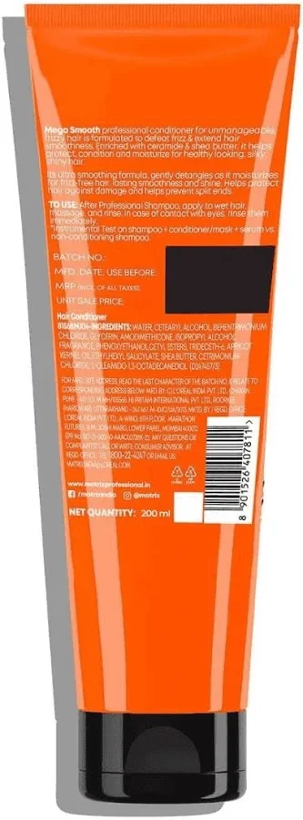 MATRIX Mega Smooth Professional ANTI-FRIZZ Hair Conditioner with Shea Butter 200g thumbnail