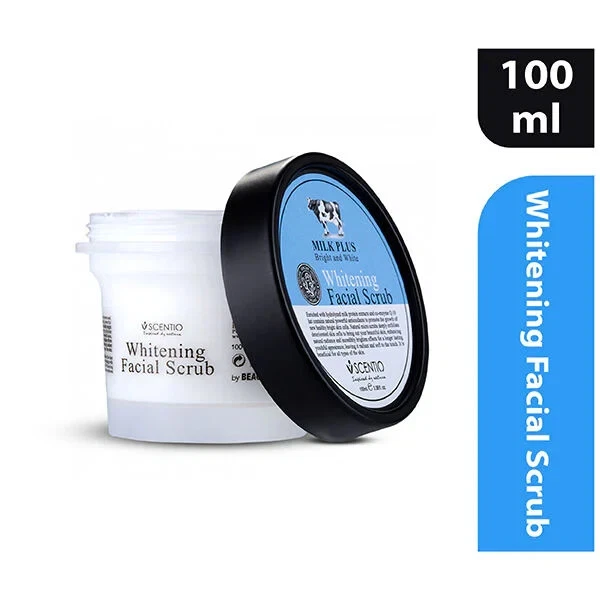Scentio Milk Plus Q10 Organic Whitening Facial Scrub With Milk Protein 100g