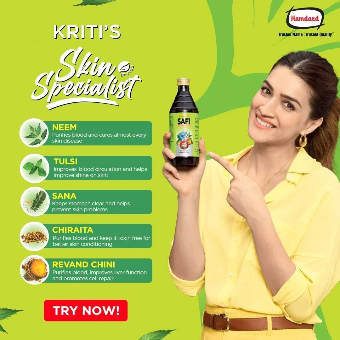 Hamdard Safi Blood Purifier Syrup for Healthy & Glowing Skin 500ml thumbnail