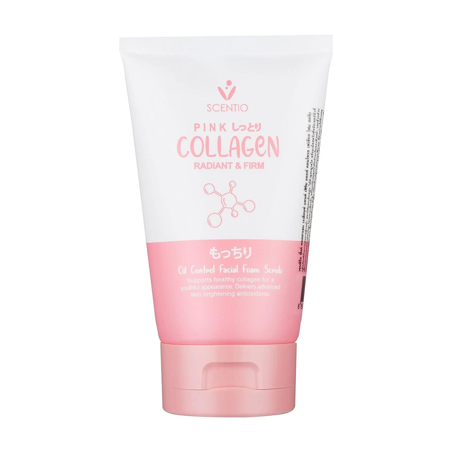 SCENTIO Pink Collagen OIL CONTROL & Acne Face Foaming Face Wash With Scrub 100ml