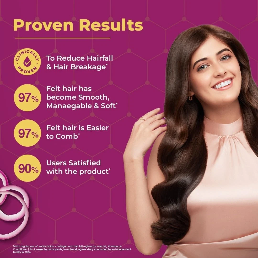 WOW Skin Science Red Onion Black Seed Oil Hair Conditioner For Boost Shine 500ml thumbnail
