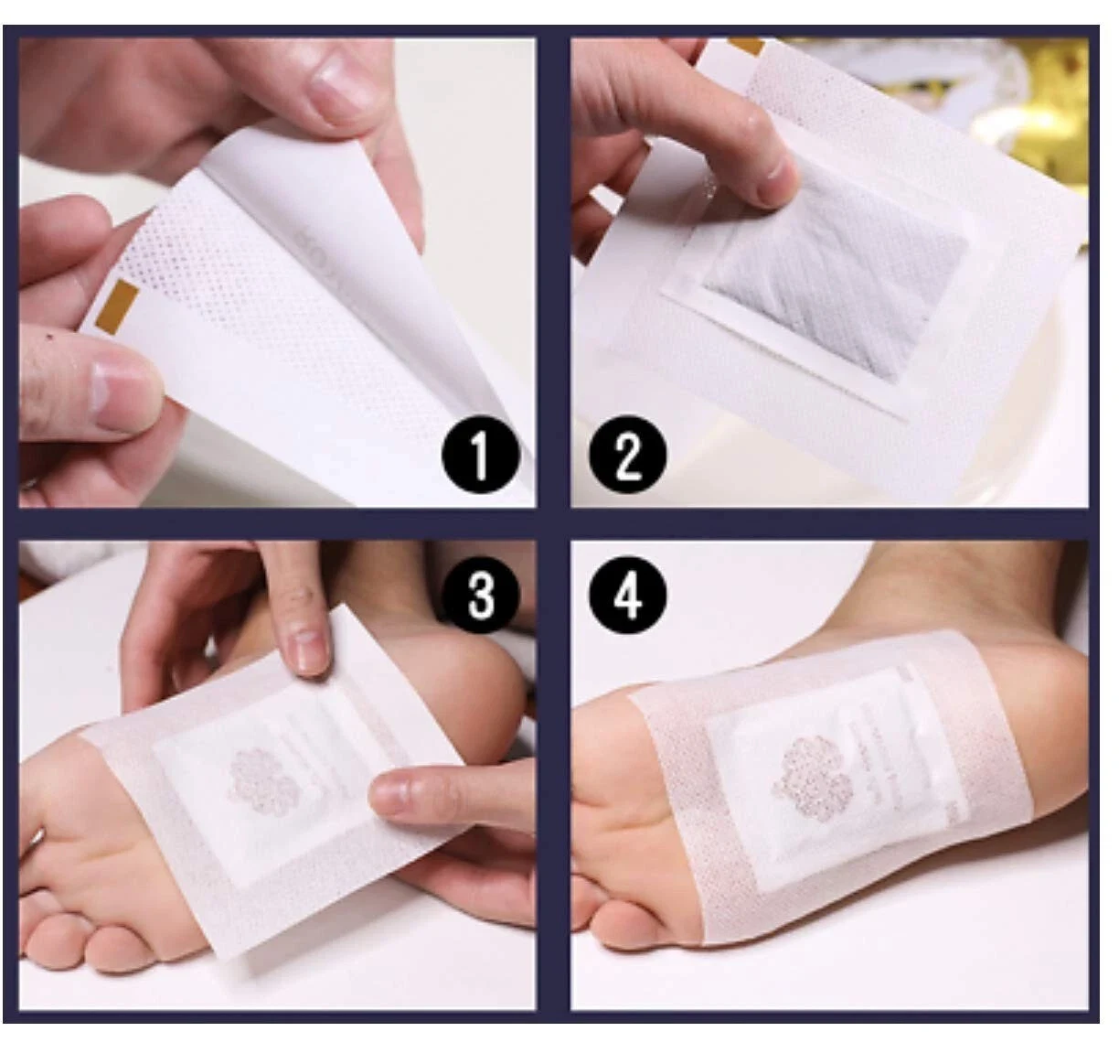 Gold Princess Royal Detox Foot Patch Remove Waste From Body 10 Pieces thumbnail