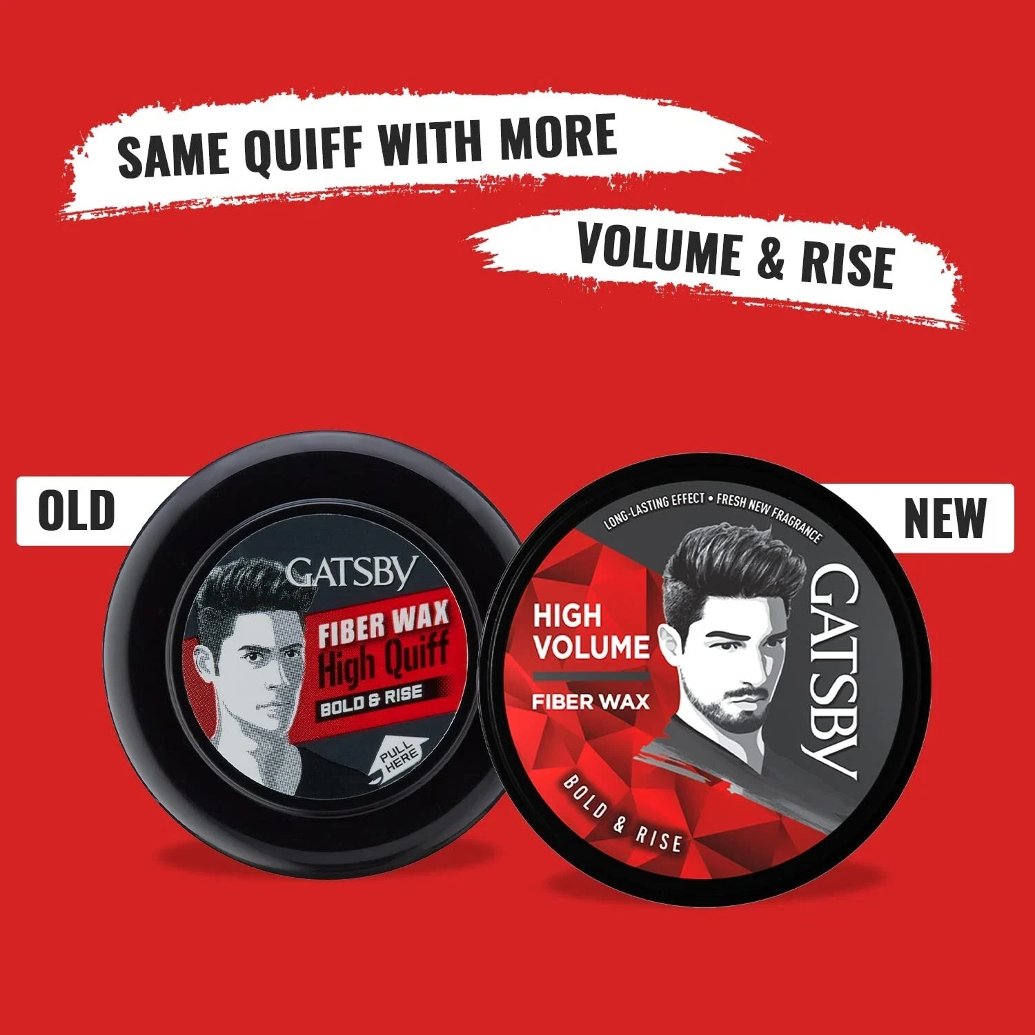Gatsby Styling Fiber Hair Wax, Bold & Rise, High Volume, Natural Finish 75gm thumbnail