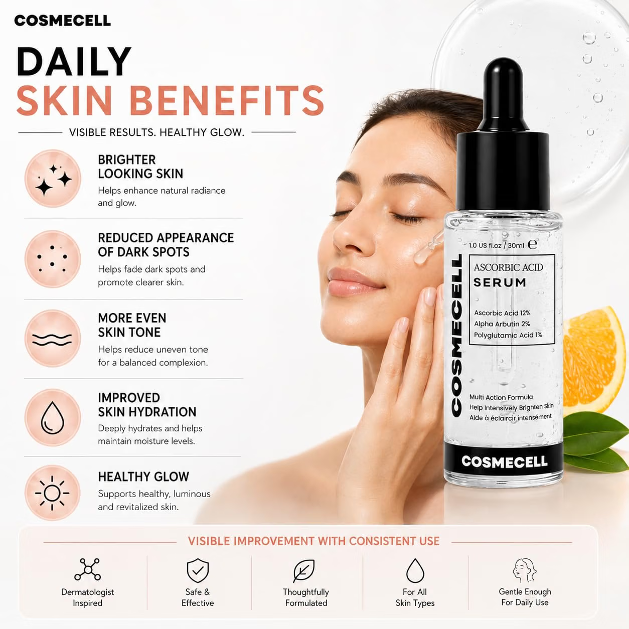 Cosmecell Ascorbic Acid Serum, 30ml thumbnail