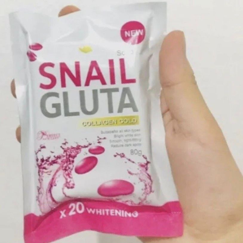 Snail Gluta Collagen Gold Whiteni Soap x20 Skin Care Face Anti-Aging