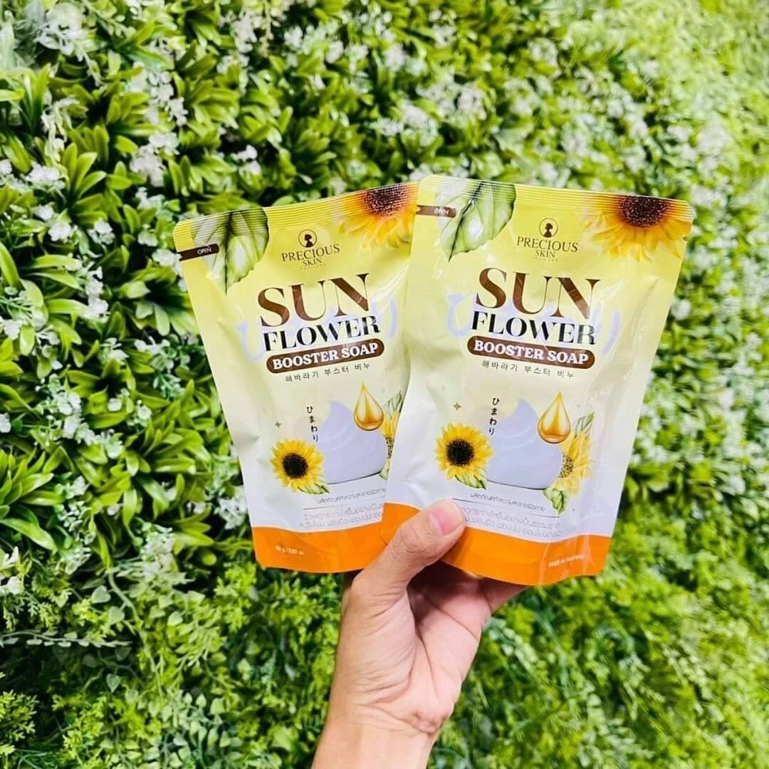 Sun Flower Booster Soap By Precious Skin Thailand Highly Moisturizing 80g thumbnail
