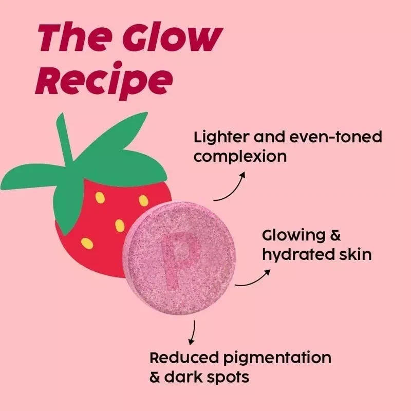 PLIX Glutathione Tablets With Vitamin C For Clear & Youthful Skin Strawberry 15p thumbnail