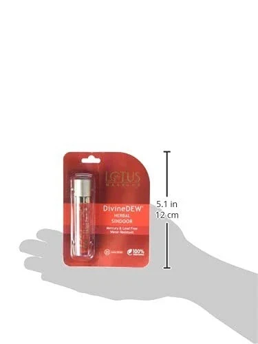 Lotus Herbals Divine Dew Herbal Sindoor | 21 Love Drop | 8g, Red thumbnail
