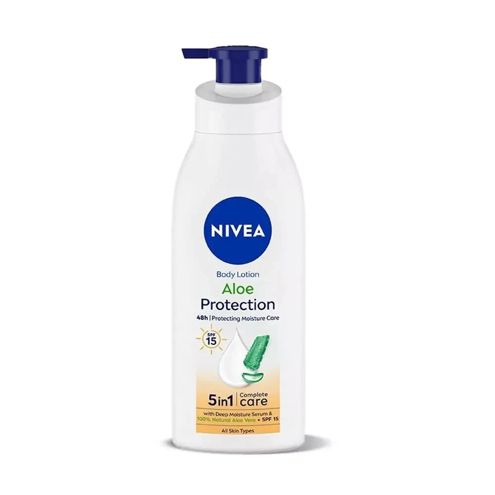 NIVEA Aloe Protection Body Lotionl with SPF 15 & Aloe Vera Extracts 400ml
