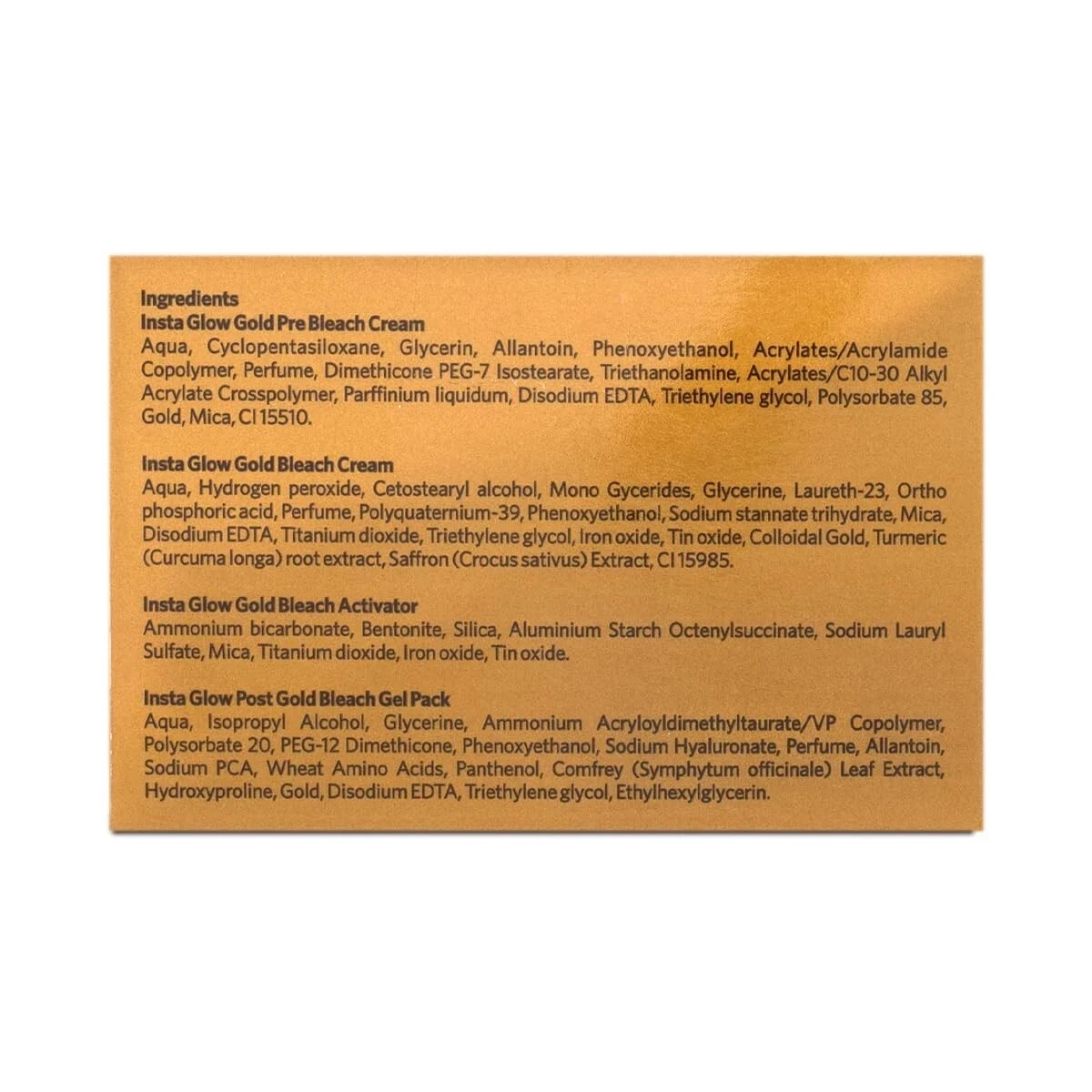 VLCC Natural Sciences Insta Glow Gold Bleach - 402g thumbnail