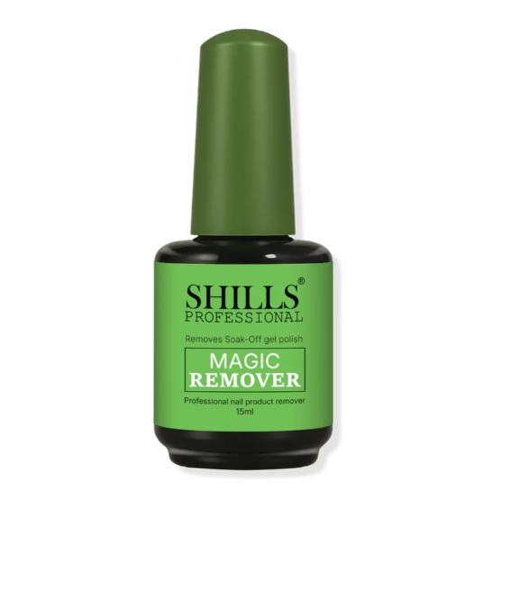 SHILLS Professional Magic Remover Soak-Off Gel Nail Polish Remover 15ml Bottle
