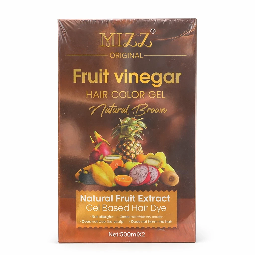 MIZZ Hair Colour Gel for Women Ammonia free StainFree Natural Brown 1000ml