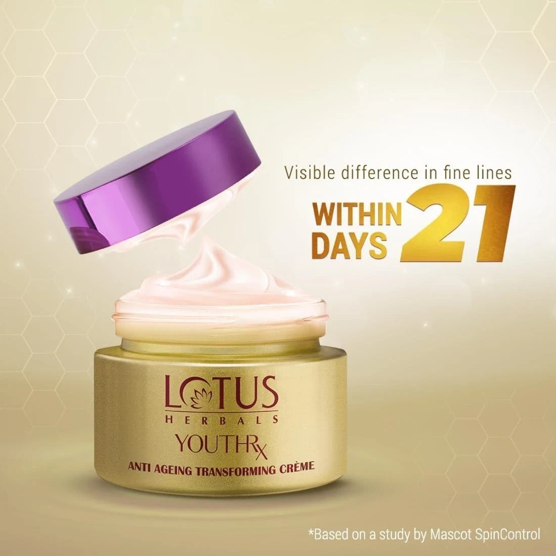 Lotus Herbals Youth Rx Anti-Aging Skin Care Transforming Cream SPF 25 Pa +++ 50g thumbnail