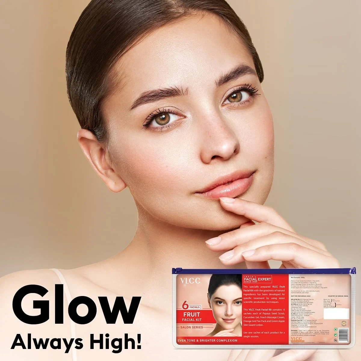 VLCC Salon Series Fruit Facial Kit 6 Facials For Tight and Light Skin Tone 300g thumbnail
