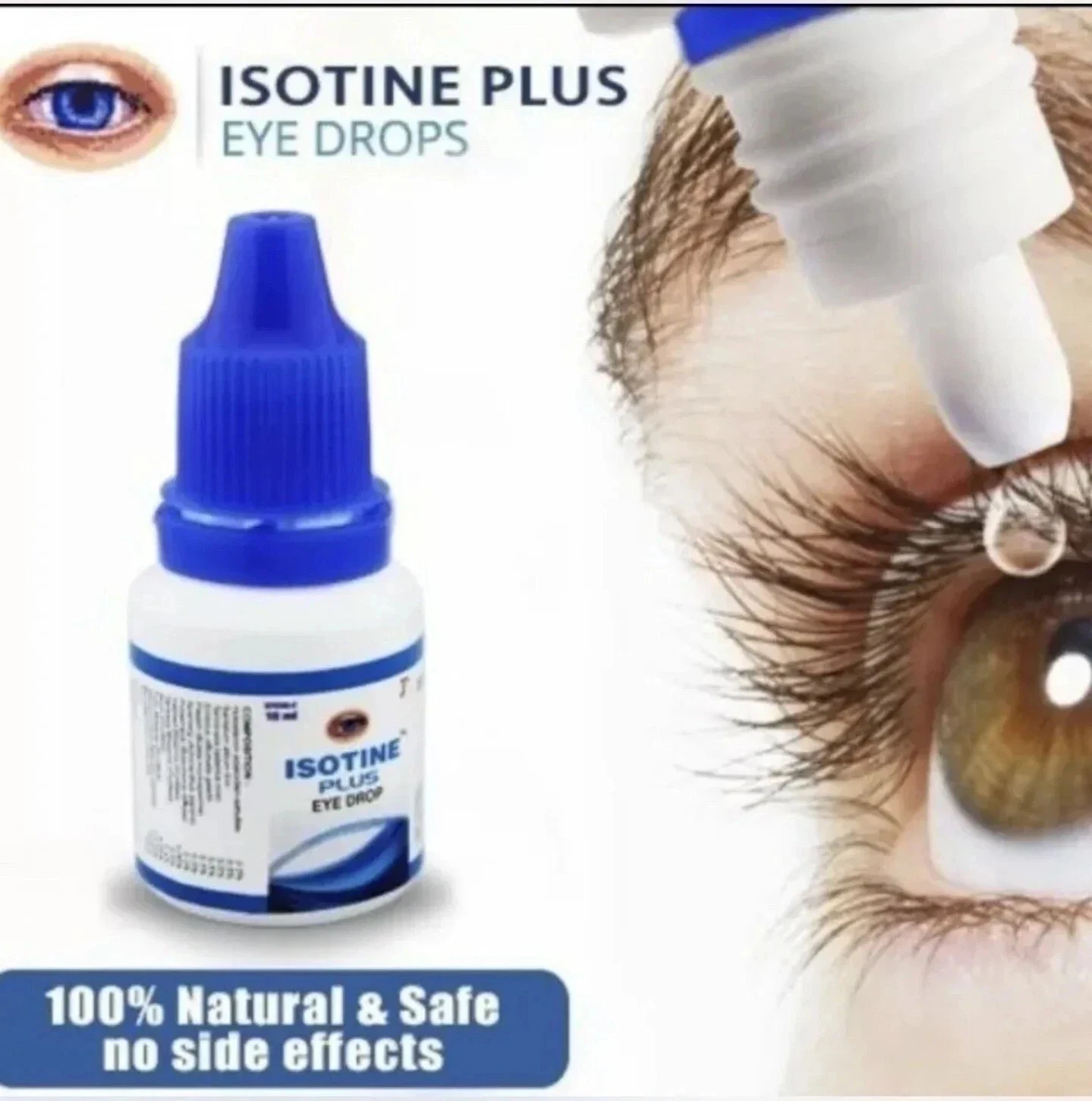 Eye Drops Isotine Plus Ayurvedic Eye Care Glaucoma Sore Eye Clear Vision 3X10ml thumbnail