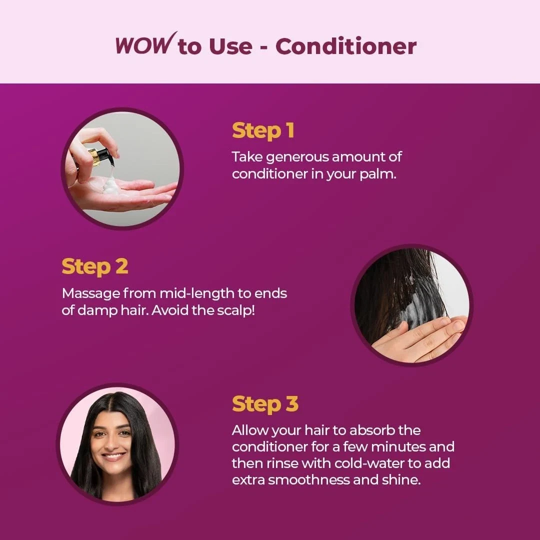 WOW Skin Science Red Onion Black Seed Oil Hair Conditioner For Boost Shine 500ml thumbnail