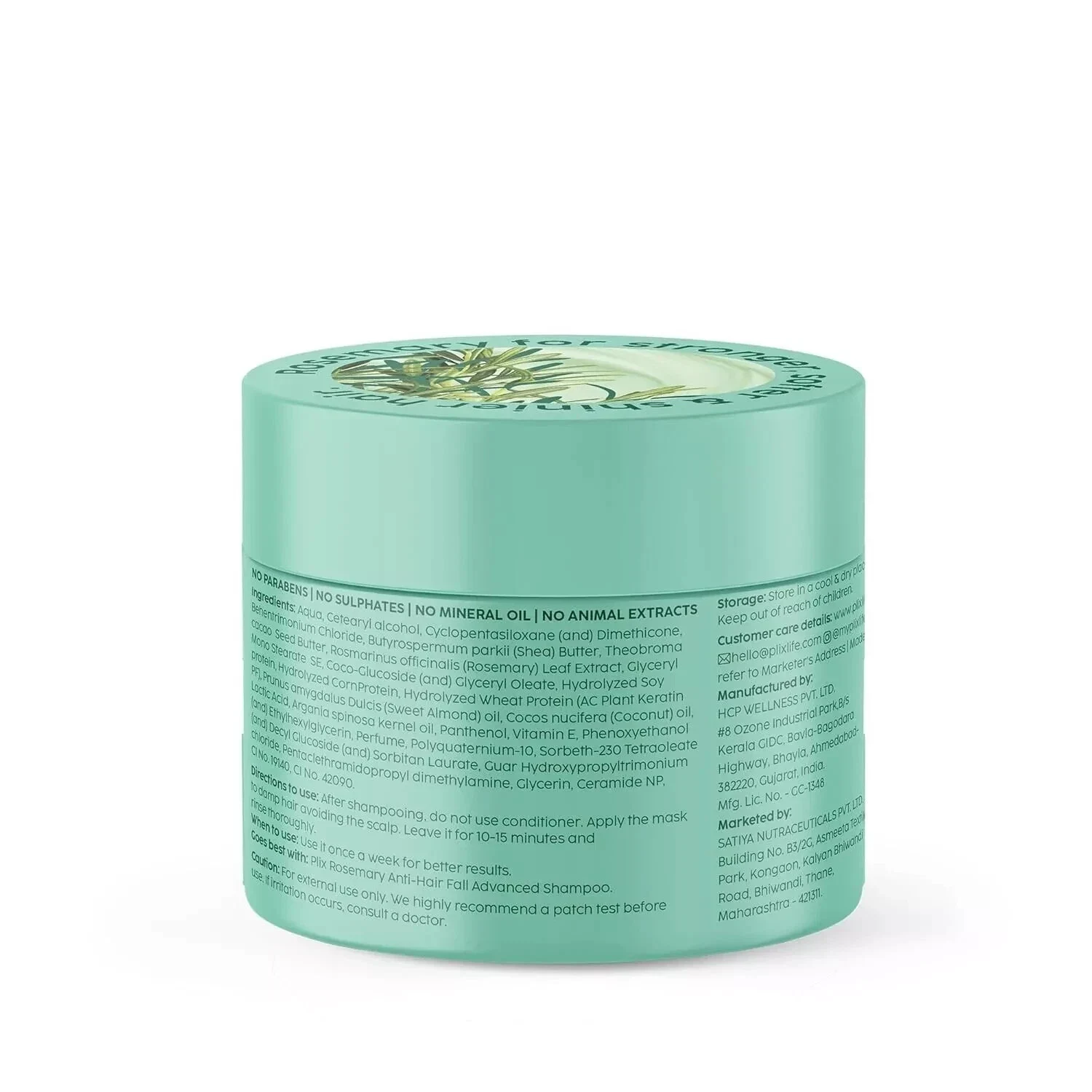 Plix Rosemary Anti-Hair Fall Treatment Advanced Hair Mask For Hairs 200ml thumbnail