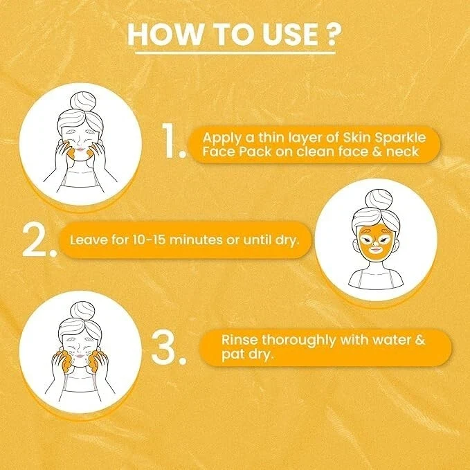 Skin Sparkle Glow Face Pack For Brightening Radiance Renewal Rejuventaing 100ml thumbnail