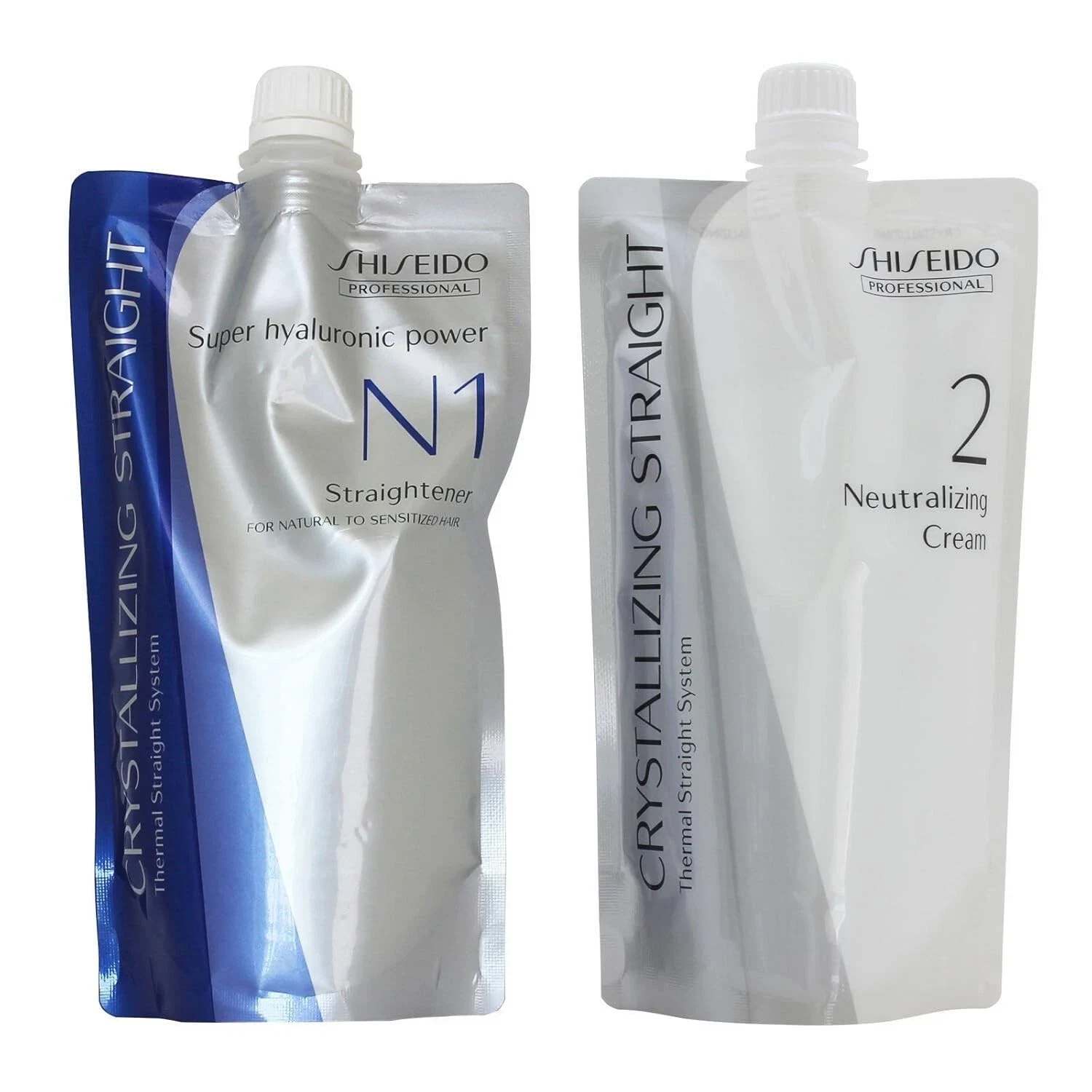 N1+2 Shiseido Crystallizing Straight Hair Straightener & Neutralizer Cream Kit thumbnail