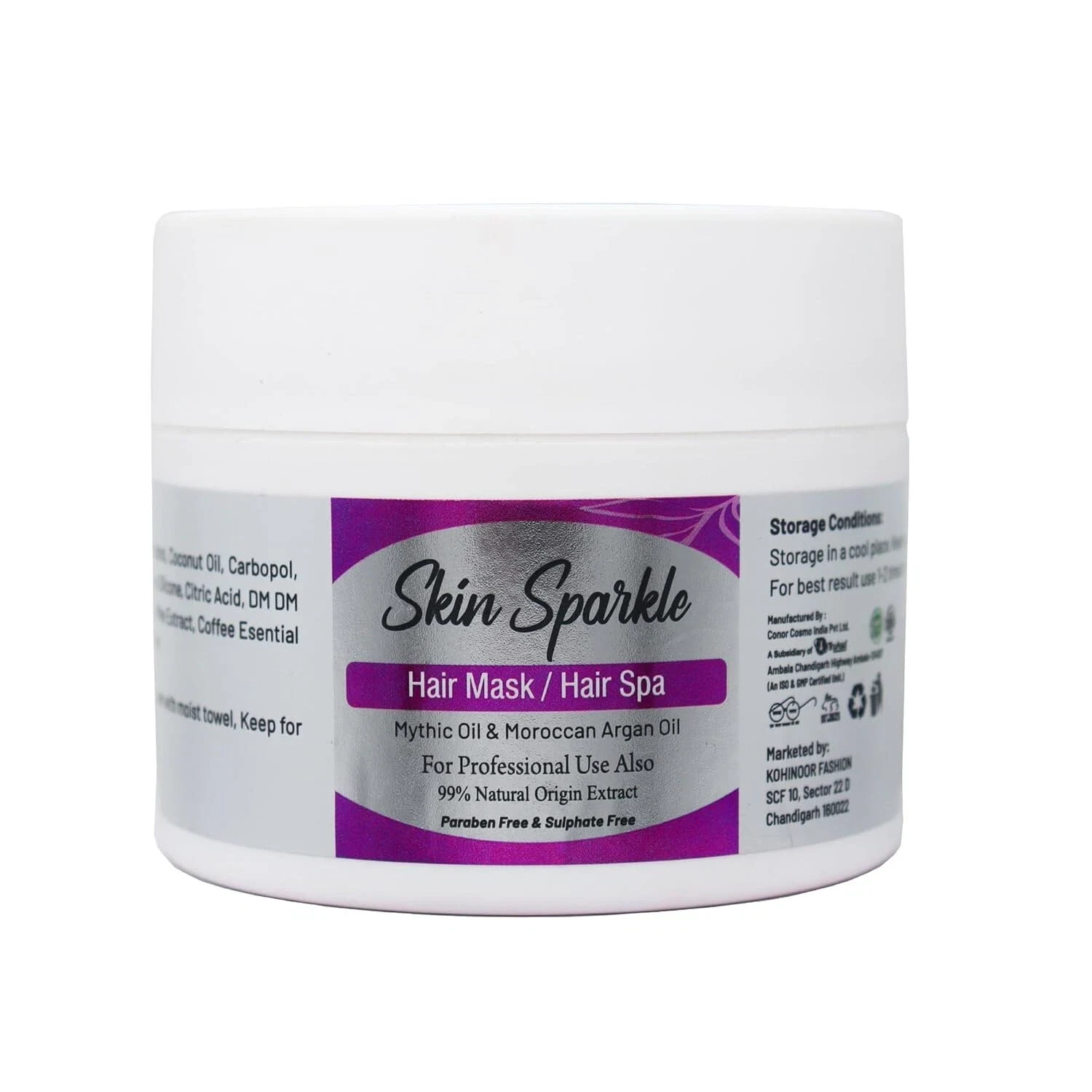 Skin Sparkle Hair Mask & Hair Spa with Moroccan Argan Oil & Nourishing Oil 200g