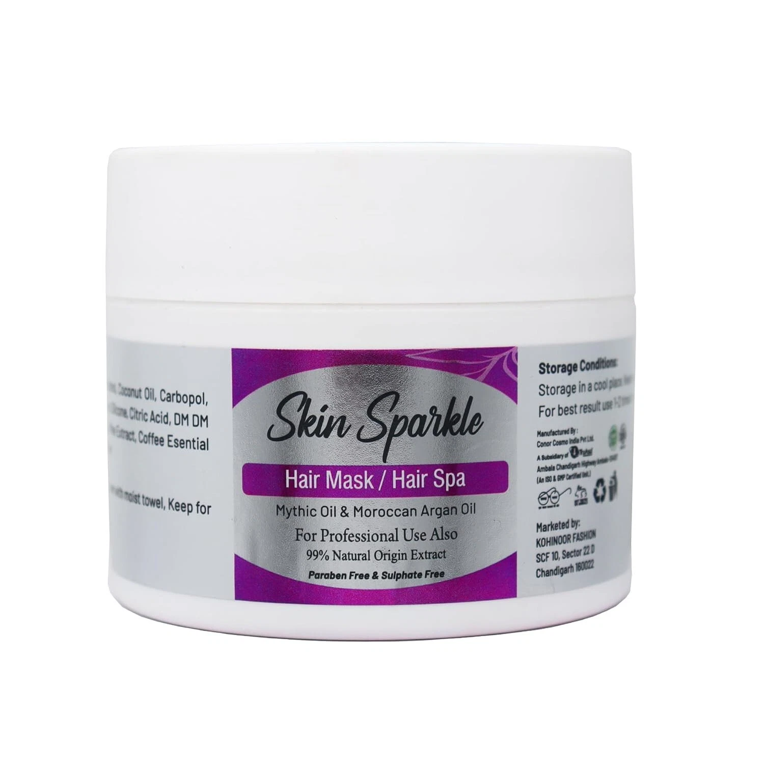 Skin Sparkle Hair Mask & Hair Spa with Moroccan Argan Oil & Nourishing Oil 200g