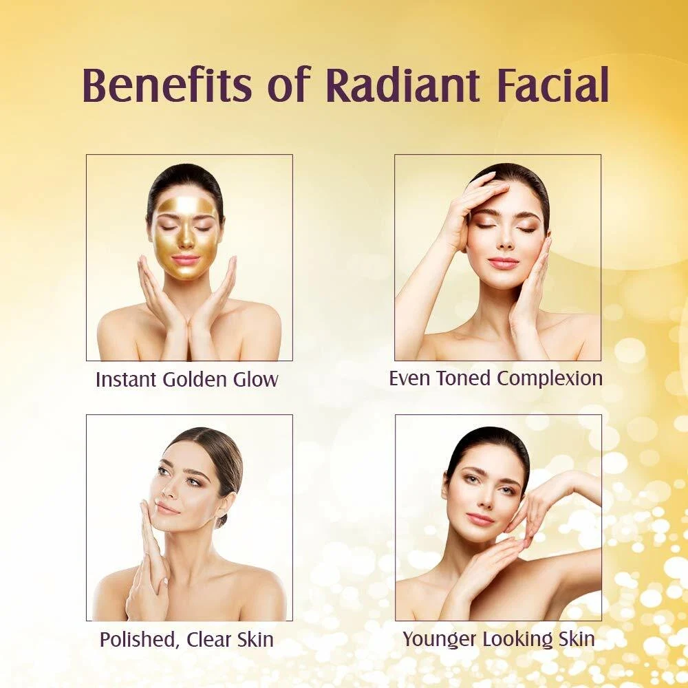 Lotus Herbals Radiant Gold Facial Kit For Instant Glow 170g thumbnail