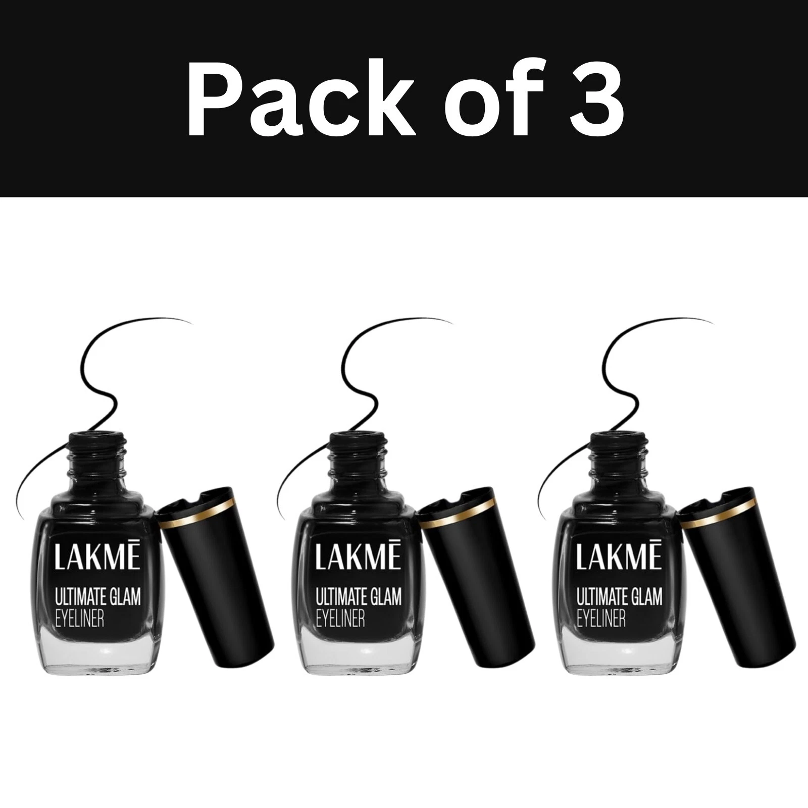 Lakme Insta Liquid Eye Liner Black Semi Matte Finish & Water Resistant 9ml
