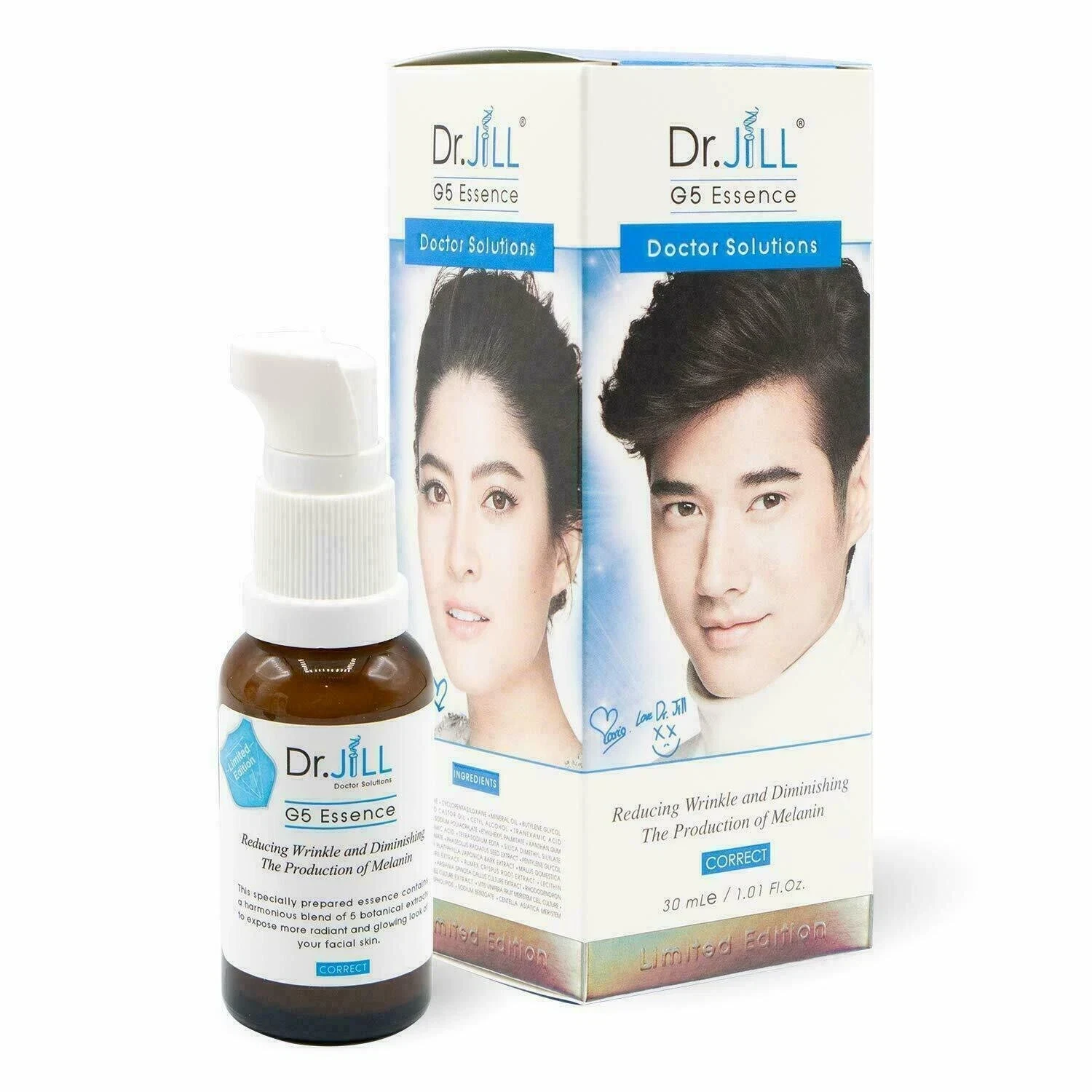 Dr Jill G5 ESSENCE Reducing Wrinkle Whitening Anti-aging moisturizing 2X30ml