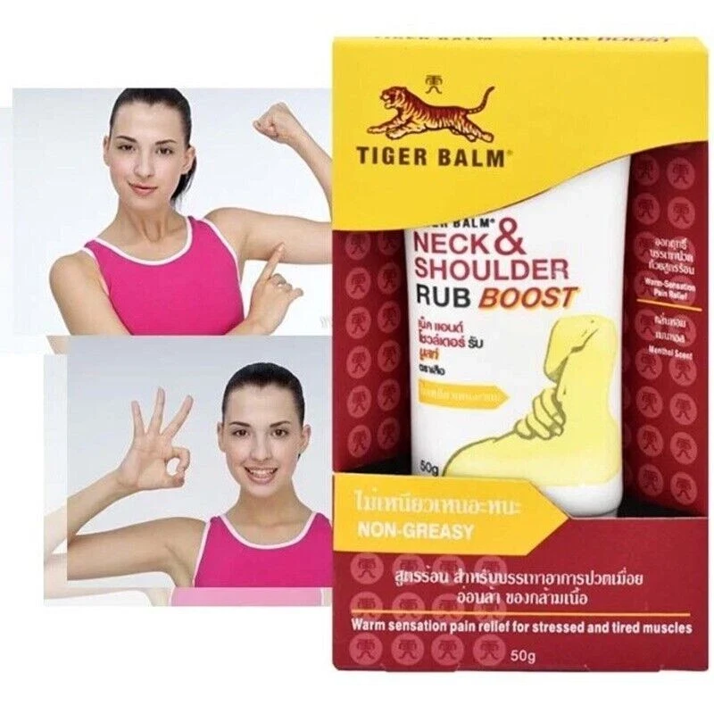 Tiger Neck And Shoulder Rub Boost Extra Strength Warm Pain Relief 50g thumbnail
