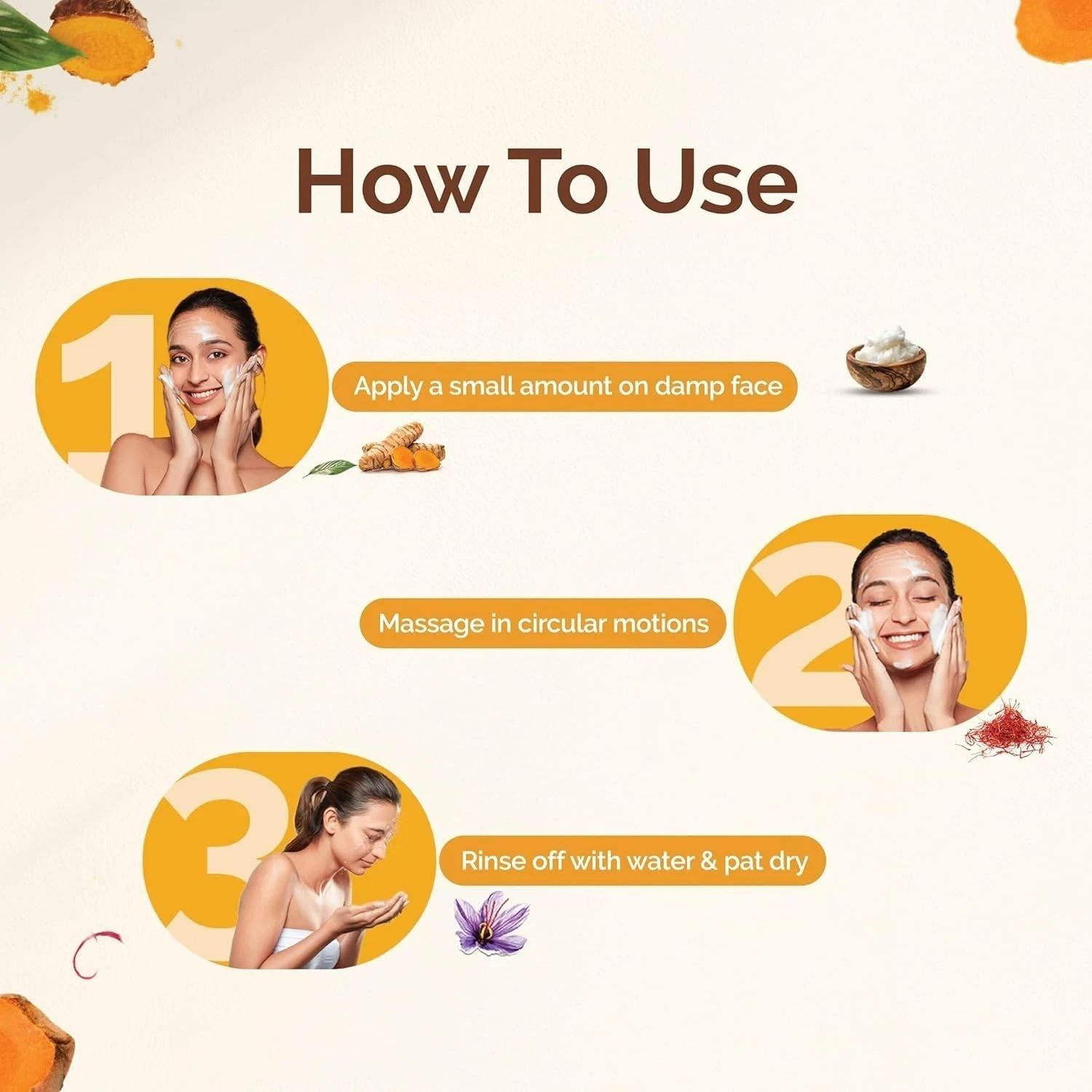 Mamaearth Ubtan Natural Face Wash for Dry Skin with Turmeric & Saffron 100ml thumbnail