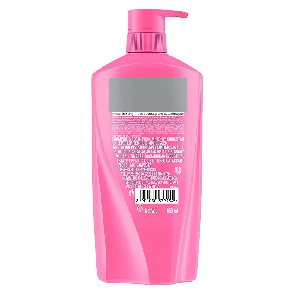 Sunsilk Lusciously Thick & Long Shampoo with Keratin, Yoghut Protein 650ml thumbnail