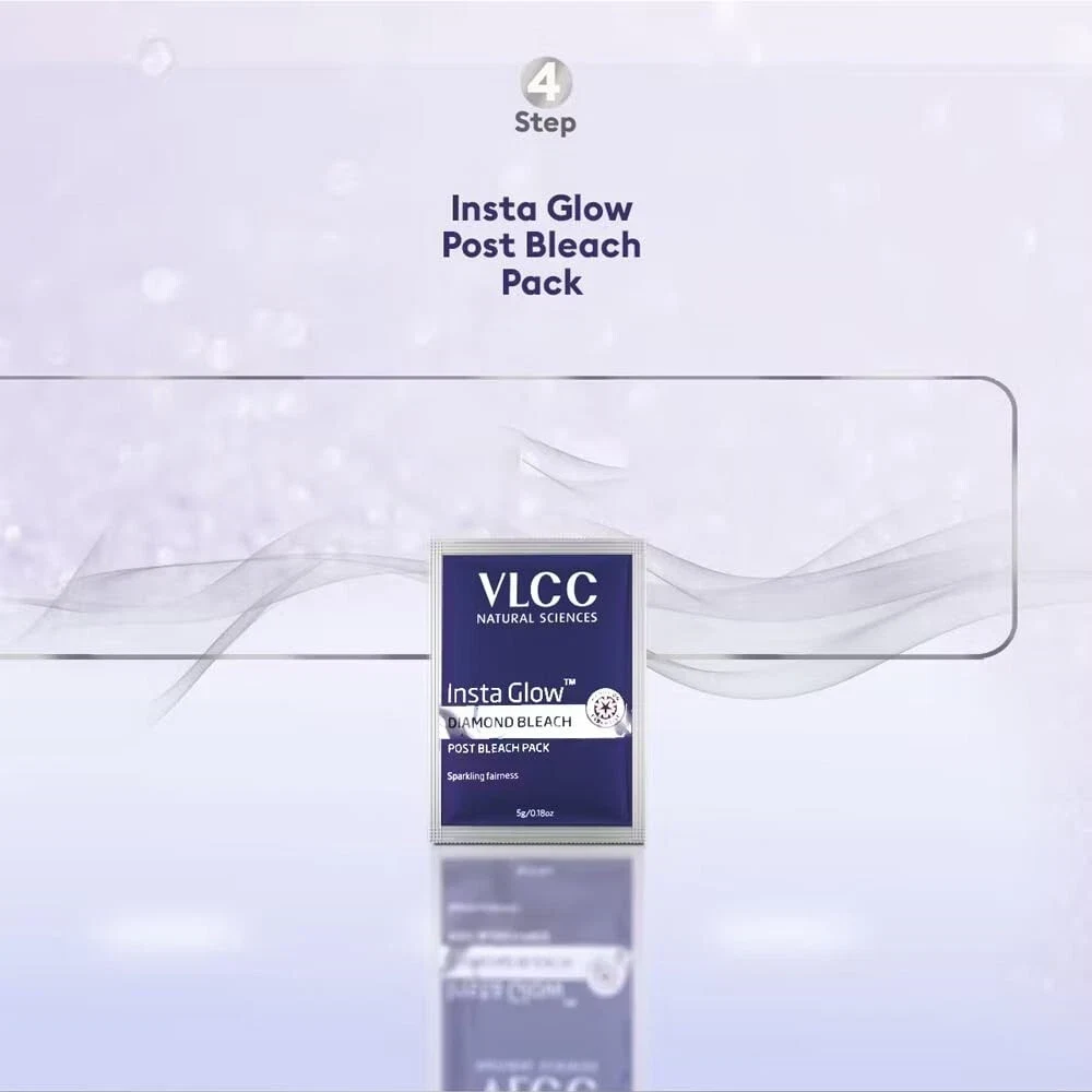 VLCC Insta Glow Diamond Bleach with Diamond Powder For Sparkling Fairness 60g thumbnail