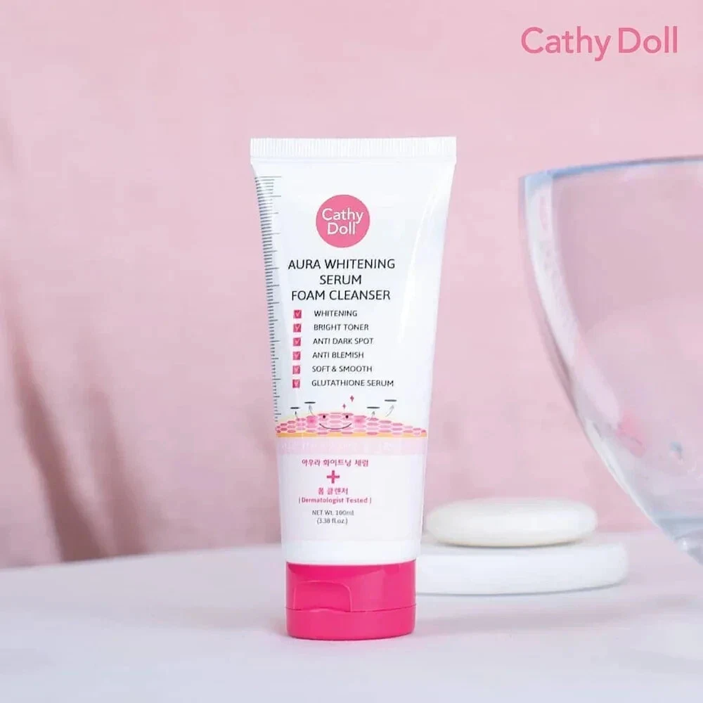 Cathy Doll Aura Whitening Serum Foam Cleanser For Skin Whitening,Dark Spot 100ml thumbnail