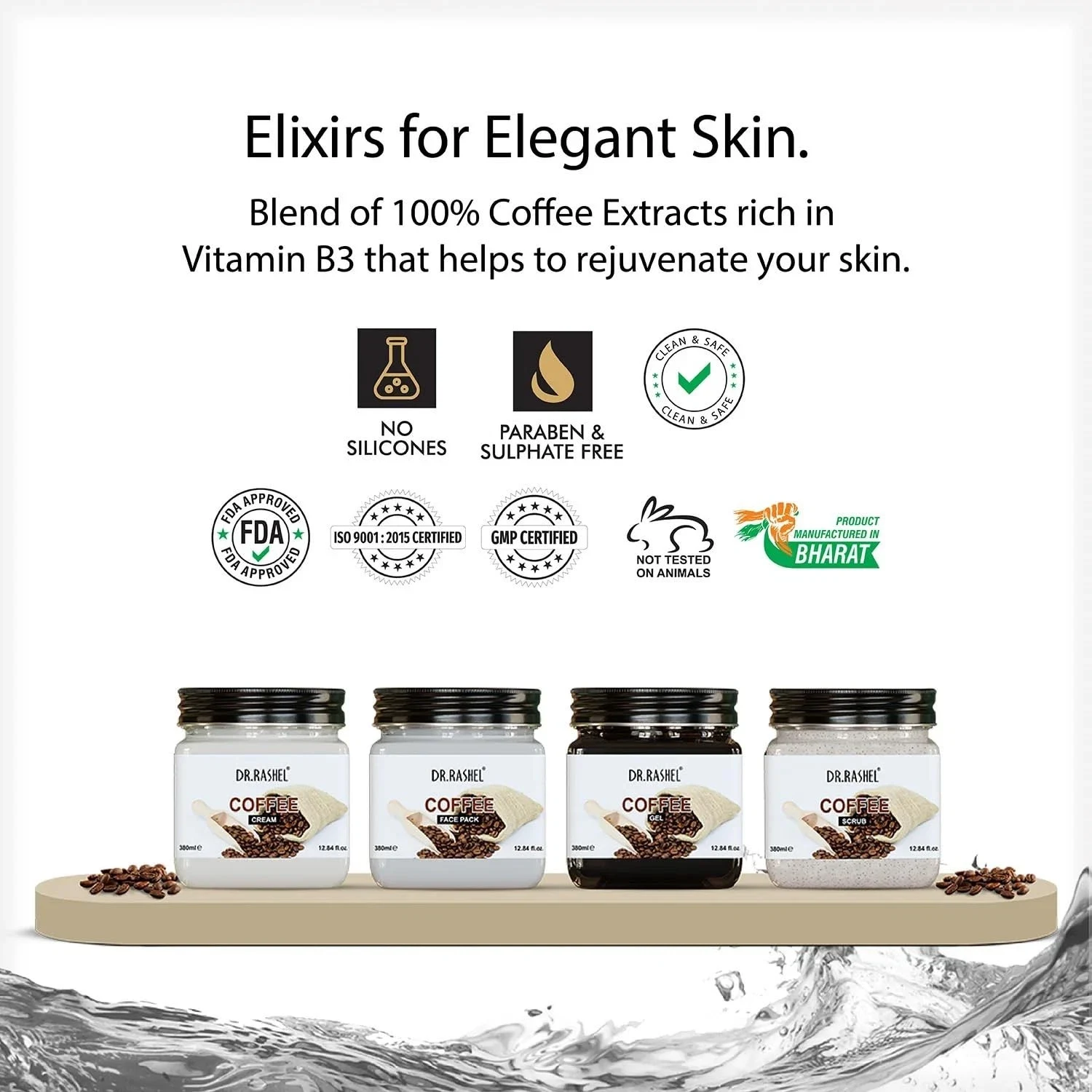 Dr. Rashel Coffee Skincare Facial Kit For Hydration & Radiant Skin Glow 1520g thumbnail