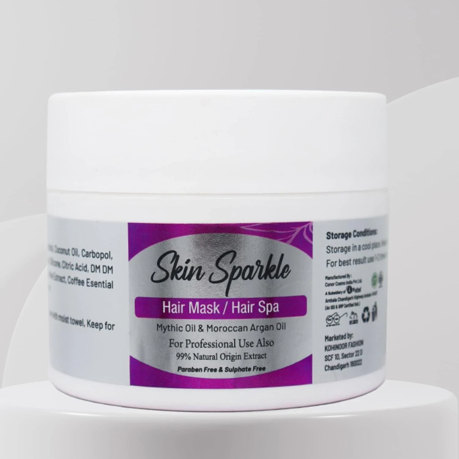 Skin Sparkle Hair Mask & Hair Spa with Moroccan Argan Oil & Nourishing Oil 200g thumbnail