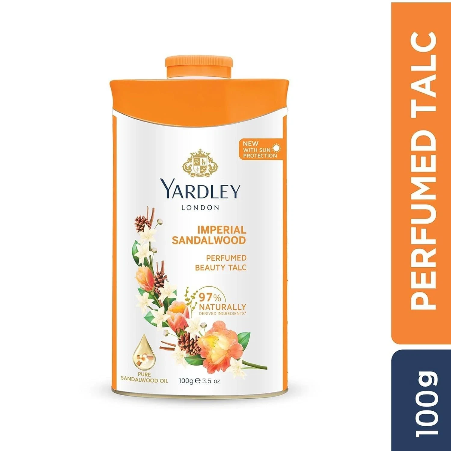 Yardley London Imperial Sandalwood Talc For Women Soft and Subtly Fragrant 100g thumbnail