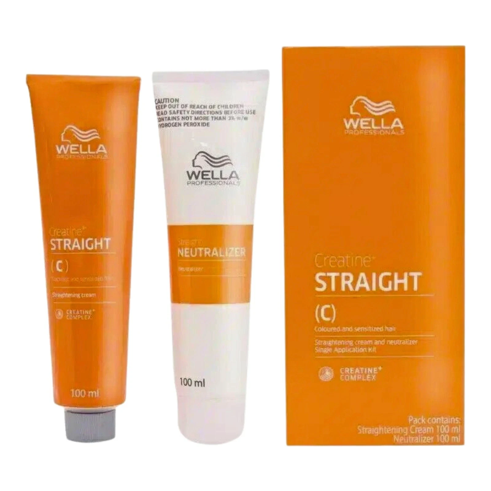 Wella Professionals Creatine + C Cream & Neutilzer For Straight Hairs - 200ml