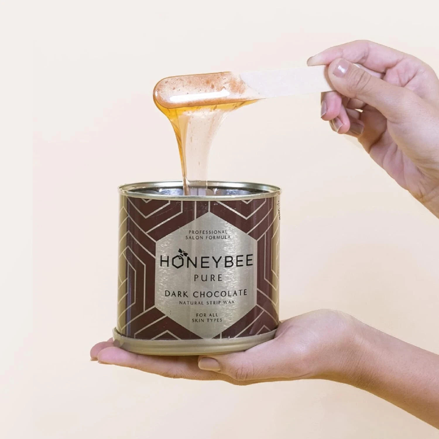 Honeybee Pure Dark Chocolate Wax For Women For Legs Arms Underarms Bikini 600GM thumbnail