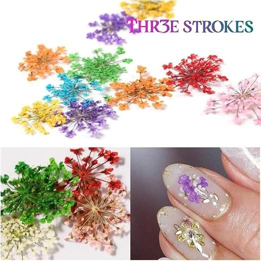 12 Colors Dried Real Flowers for Nail Art ,Resin craft & DIY design thumbnail