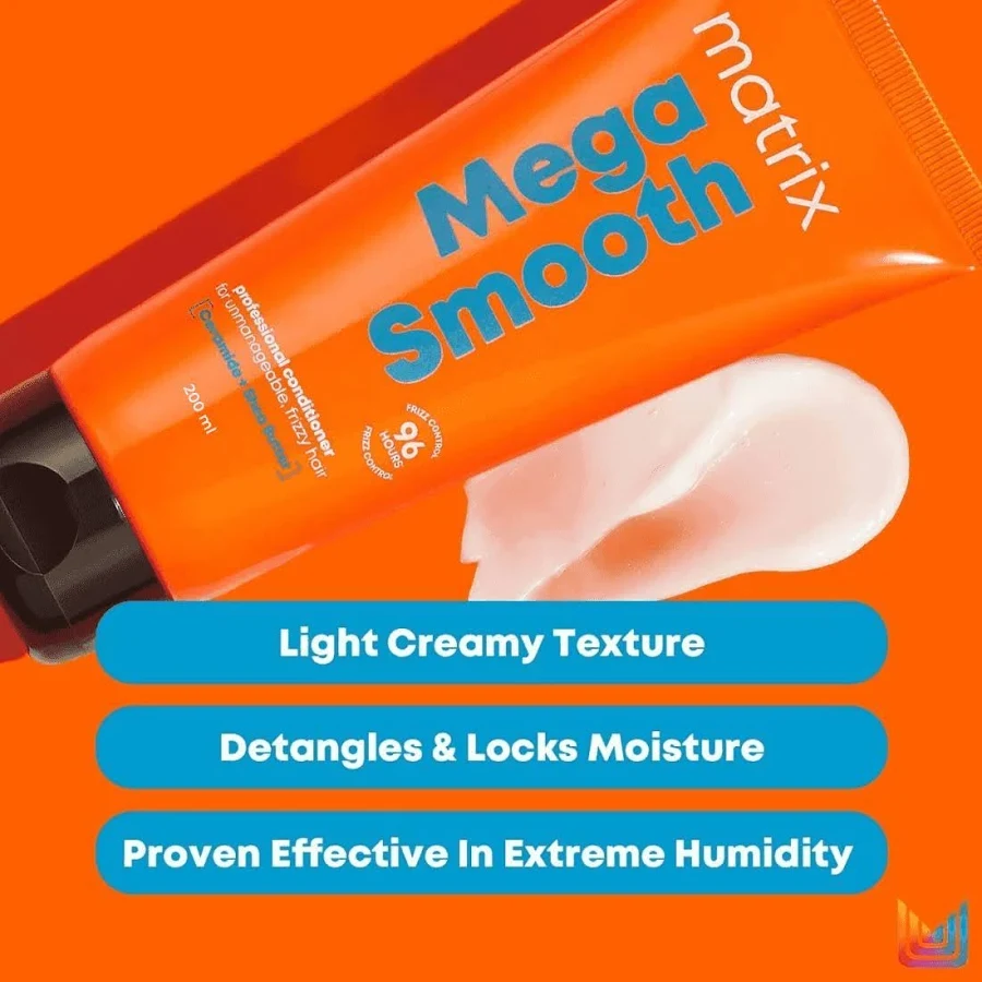 MATRIX Mega Smooth Professional ANTI-FRIZZ Hair Conditioner with Shea Butter 200g thumbnail