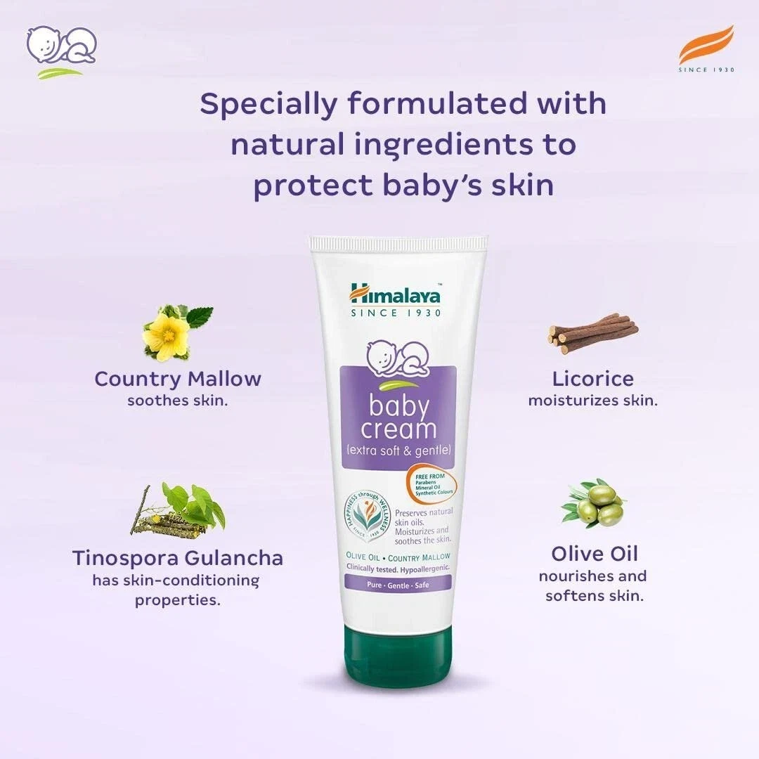 Himalaya Baby Cream Face Moisturizer & Day Cream for Dry Skin 200ml thumbnail