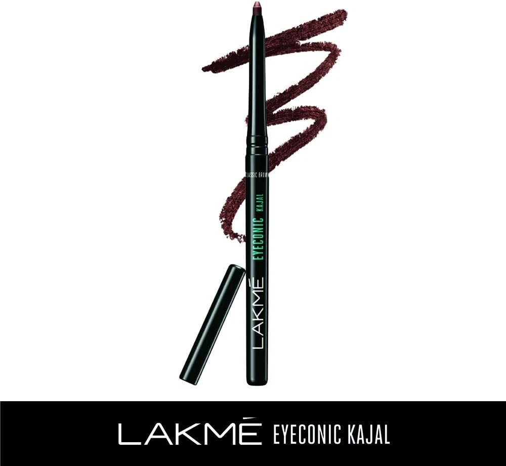 Lakme Eyeconic Kajal, Classic Brown, 0.35g